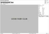 Good Hair Embroidery File 6 sizes