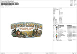 Grand Canyon Embroidery File 6 sizes