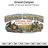 Grand Canyon Embroidery File 6 sizes