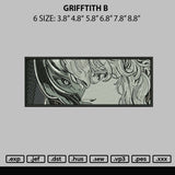 Griffith B Embroidery File 6 sizes