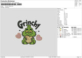 Chibi Grinch Embroidery File 6 sizes