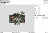 Guts V3 Embroidery File 6 sizes