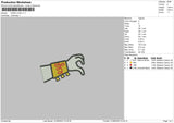 Jessie Hand Love Embroidery File 6 sizes