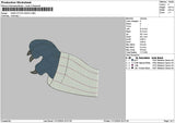Hand Stitch Santa Embroidery File 6 sizes
