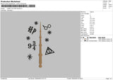 Harry Potter Stick Embroidery