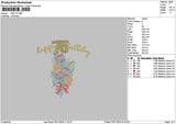 Flowers Hbd Embroidery File 6 sizes