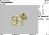Hb Puff Embroidery File 6 sizes