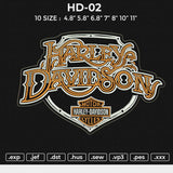 Harley Davidson 02 Embroidery