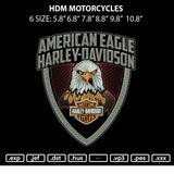 Hd American Eagle Embroidery File 6 sizes