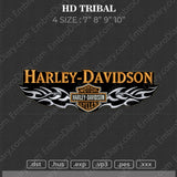Harley Davidson Tribal Embroidery