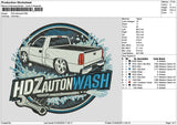 Hdztext Embroidery File 6 sizes