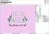 Risentext Embroidery File 6 sizes