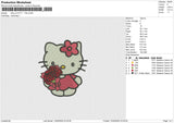 HELLO KITTY  1102 Embroidery File 6 size