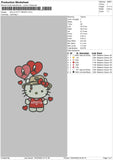 Kitty Benito Embroidery File 6 sizes
