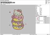 Hk Donuts Embroidery File 6 sizes