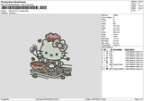 Kitty 2101 Embroidery File 6 sizes