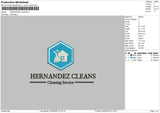Hernandez Embroidery File 6 sizes
