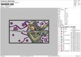 Hibanarectangle Embroidery File 6 sizes