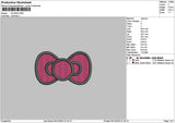 Hkbow 01 Embroidery File 6 sizes