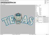 Texas Hk V2 Embroidery File 6 sizes