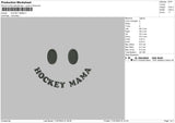 Hockey Mama Embroidery File 6 sizes