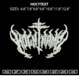 Hocytext Embroidery File 6 sizes