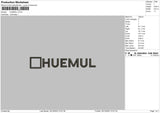 Huemul Txt Embroidery File 6 sizes