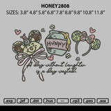 Honey2808 Embroidery File 6 sizes