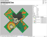 Hunter X H Green Embroidery