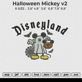 Halloween Mickey v2 Embroidery File 6 sizes