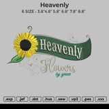 Heavenly Embroidery File 6 size