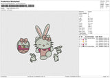 Hello Kitty bunny Embroidery File 6 size