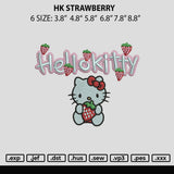 Hk Starwberry Embroidery