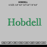 Hobdell Embroidery File 6sizes
