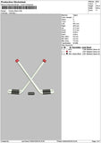 Hockey Sticks Embroidery File 6 sizes