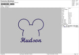 Hudson Embroidery File 6 sizes