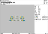 Ideatext 2401 Embroidery File 6 sizes