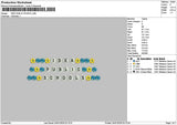 Ideatext 2401 Embroidery File 6 sizes