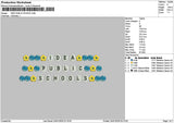 Ideatext 2401 Embroidery File 6 sizes