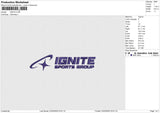 IGNITE Embroidery File 6 size