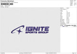 IGNITE Embroidery File 6 size