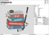 Hoockeytext 1003 Embroidery File 6 sizes