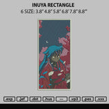 Inuya Rectangle Embroidery File 6 sizes