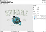 INVINCIBLE BLUE Embroidery File 6 size