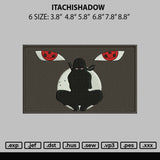 Itachishadow Embroidery File 6 sizes