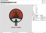 Itachicirlce Embroidery File 6 sizes