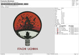 Itachicirlce Embroidery File 6 sizes