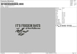 Its Frickin Embroidery File 6 sizes