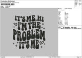 Itsmetext 02 Embroidery File 6 sizes