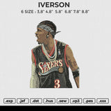 IVERSON Embroidery File 6 size